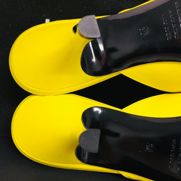 Kwaidan Editions Women’s Yellow Pointed Toe Kitten Heel Mule Shoes Size 8 M - Picture 14 of 14